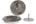 Nedco ventielrooster - voor diameter 125 mm -  RVS - met klemmen