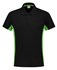 Tricorp Workwear 202002 Bi-Color unisex poloshirt Zwart Limegroen XXL