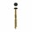 Dynaplus 0289.12 gevelschroef [1500x] - AR-BRONZE - zwarte cilinderkop - TX-15 - 4.0x50/28mm