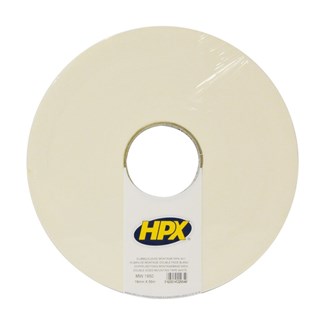 HPX dubbelzijdige tape -19 mm x 50 m - wit
