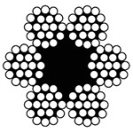 DX staaldraadtouw/staalkabel - verzinkt 4mm - haspel a 50 meter 