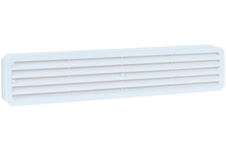 Kunststof deur ventilatierooster 451,5x91,7 mm wit 