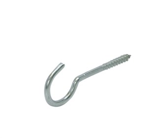 Gebr. Bodegraven schroefhaak - 30x9mm - 2,4mm - vermessingd