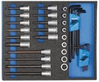 GEDORE dopsleutel-schroevendraaierset 1/2" 2/4 CT module - 41-delig