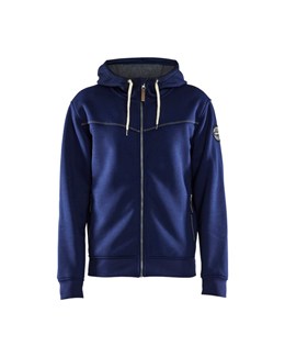 Blåkläder 4933 Hoodie met rits gevoerd marineblauw - maat M