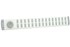 Nedco schuifrooster alu.wit 500 x 65 mm met draaiknop