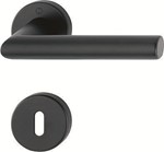 Hoppe 1400/42KV/42KVS Amsterdam deurkruk  met sleutelgatrozet mat zwart