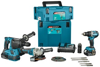 Makita DLX3195JX1 Accu Combiset 18V - Inclusief 2x 5,0Ah Accu, Lader en 2x Mbox