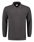 Tricorp polosweater Bi-Color - Workwear - 302001 - donkergrijs/zwart - maat M