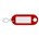 DX sleutellabel met ophangoog en s-haak HL - rood