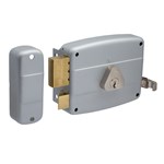 Cisa 50420.50.2 oplegslot  met losse buitencilinder doornmaat 50 mm zilver - Din R
