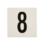 Besbo huisnummerplaat - Nr. 8 - aluminium