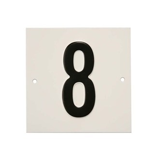 Besbo huisnummerplaat - Nr. 8 - aluminium