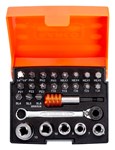 Bahco bit- en doppenset - met bitratel - 1/4inch - 26-delig - SB-2058/S26