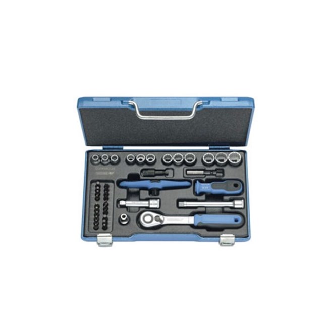 Handvol Voorspellen kwartaal GEDORE doppenset - D 30 KMU-20 - 3/8 inch - 8-19 mm - 40-delig