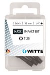 Witte torx bit MAXX Impact [3x] - 1/4'' - T 20 - 38mm  