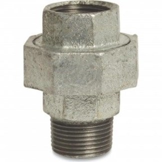 3-delige koppeling - Fig.341 - Staal verzinkt - buiten/binnen - 1/2"