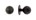 Dauby deurknop op rozet - Pure PT-70 - verouderd ijzer zwart - rozet 90 mm