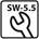 Hoenderdaal zeskantmoer [250x] - RVS-A2 - SW-5.5 - M3