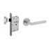 Intersteel deurbeslag set - loopslot - deurkruk hoek 90° - RVS geborsteld