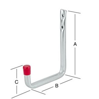 HANG ERAAN ophang-/wandhaak - 8501 - staal verzinkt- 213x150x85mm