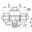 Legris - T-Inschroefkoppeling - vertikaal - 8 mm x 3/8" - BSPT - 0108 08 17