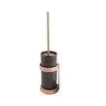 Dauby toiletborstel houder - Pure Plus - ruw brons - blackpot