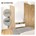 Intersteel taatsscharnier - tbv houten deur - 158x47x33 mm - rvs afdekkappen