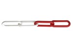 Ivana signaalketting - kunststof - rood/wit - 30m x 6mm