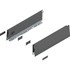 Blum MERIVOBOX zijkant M-hoogte, R+L, 350mm Kleur: orion grijs