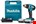 Makita accu boor-/schroefmachine - DF488DWAE - 18V - 2x2.0 Ah accu en lader - in koffer