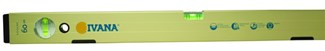 Ivana Goldline magnetische waterpas met 2 libellen - 150 cm