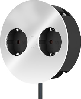 Twist rvs d-nl-l 2 stopcontacten -- 931.000
