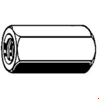 Verbindingsmoer Zeskant 20 X 60 Sw=30Mm -Zn