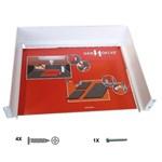 Blum V1 set sifonkap,  voor MERIVOBOX, voor uitsparing 300mm met rug M,  inclusief rode zaagmal, inclusief benodigde schroeven,  kleur blanc soie
