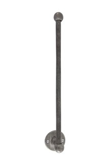Dauby toiletrolhouder enkel - Pure Plus - ruw metaal - 350 mm - rechts