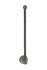 Dauby toiletrolhouder enkel - Pure Plus - ruw metaal - 350 mm - rechts