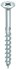 HECO TOPIX-plus schroeven - platkop verzinkt - 6x100/60 mm - PZ3 - deeldraad - 100 st