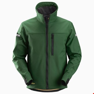 Snickers Workwear 1200 Softshell werkjas bosgroen/zwart - maat 3XL