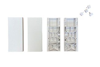 Slimbox/set frontadapters binnenlade h120 wit