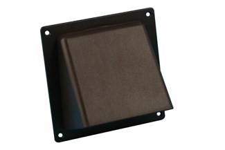 Kaprooster met klep - aanlsuiting Ø 150 mm - bruin