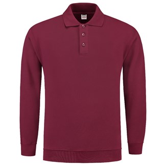 Tricorp polosweater boord - Casual - 301005 - wijn rood - maat XXL