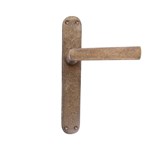 Dauby deurkruk op schild - Pure PH1930 / P40 - ruw brons - blind