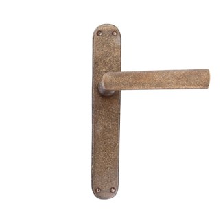 Dauby deurkruk op schild - Pure PH1930 / P40 - ruw brons - blind