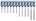 Ivana hamerboor [10 st]  - SDS-Plus Cross - Goldline - 4 snijvlakken - 10 x 265/200 mm