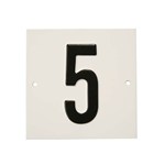 Besbo huisnummerplaat - Nr. 5 - aluminium