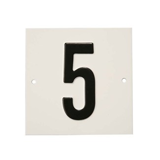 Besbo huisnummerplaat - Nr. 5 - aluminium