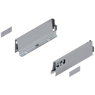 Blum ladezijkant set R+L voor TANDEMBOX Antaro  Hoogte M, incl. afdekkappen  NL: 270 mm  Kleur: Grijs