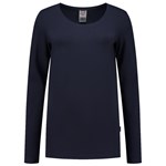 Tricorp T-Shirt - Casual - lange mouw - dames - marine blauw - M - 101010