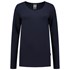 Tricorp T-Shirt - Casual - lange mouw - dames - marine blauw - M - 101010